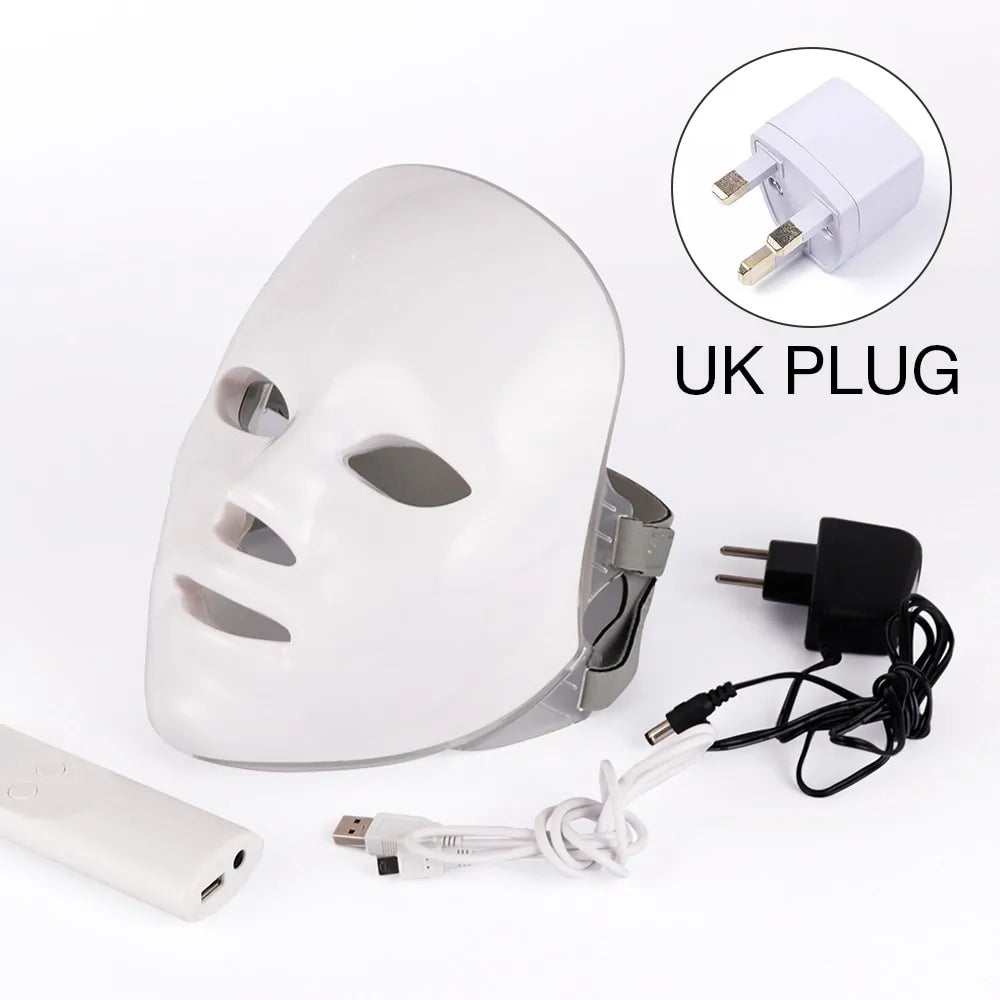 7 Colors LED Photon Therapy Facial Mask