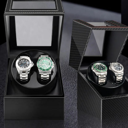 Luxurious Mechanical Watch Winder with premium leather, perfect for keeping your automatic watches running smoothly.